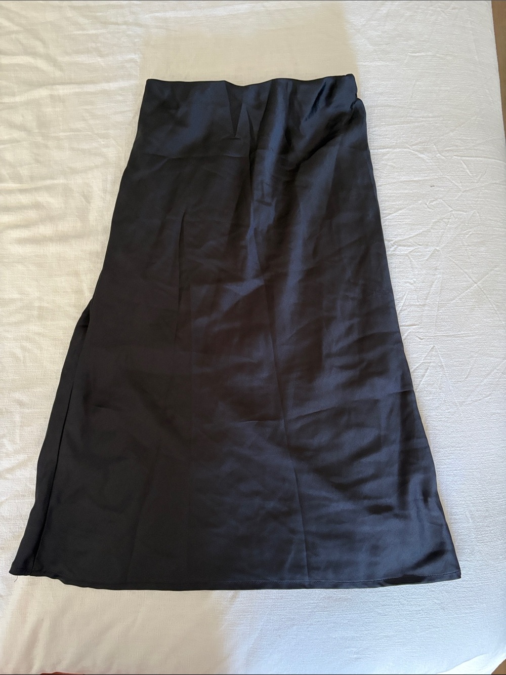 Black Midi A-Line Skirt - Classic Women's Midi Skirt